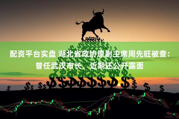 配资平台实盘 湖北省政协原副主席周先旺被查：曾任武汉市长，近期还公开露面