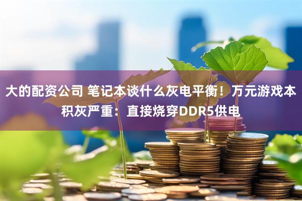大的配资公司 笔记本谈什么灰电平衡！万元游戏本积灰严重：直接烧穿DDR5供电